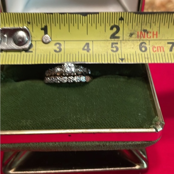 Vintage diamond wedding set - Picture 4 of 7